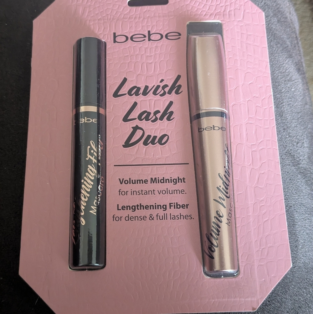 bebe Lavish Lash Duo Mascara Set - Black & Rose Gold